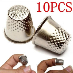 Antique Hard Metal Brass Sewing Thimble Needles Partner Finger Protector DIY Sewing Tools