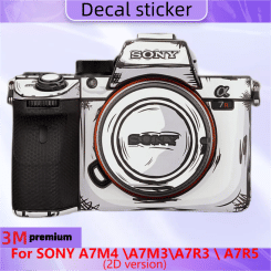 For SONY A7M4 \A7M3\A7R3 \ A7R5 2D version Camera Body Sticker Protective Skin Decal Vinyl Wrap Film Anti-Scratch Protector Coat