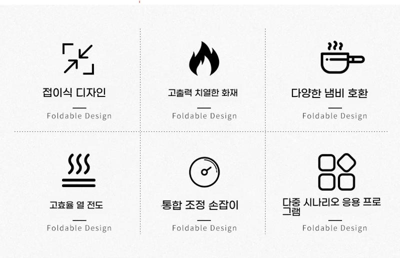 Description Picture 6 of itemLohascamping Portable gas IGT burner Table High power Camping Stove Frying pan Propane Butane Furnace flat Folding  burner table