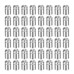 100 Pack Sign Standoff Screws Advertising Screws Stainless Steel Wall Standoff Mounts Glass Acrylic Nail (1/2 x 1 Inch)
