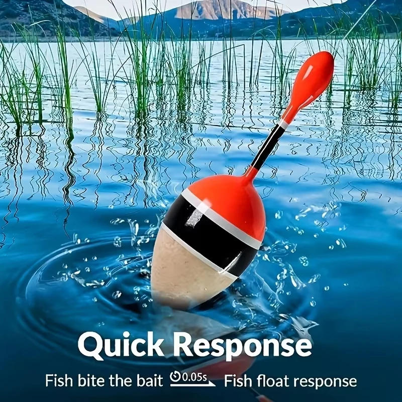 Description Picture 5 of itemSlip Bobbers Floats Kit, Balsa Wood Slide Bobbers with Bobbers Stops, Fishing Floats and Bobbers for Crappie Panfish Bass Trout