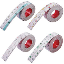 Bathroom Sealing Self-adhesive Oil-Proof Kitchen Sink Caulk Seal Strip PVC Waterproof Shower Wall Sticker for Toilet Corner