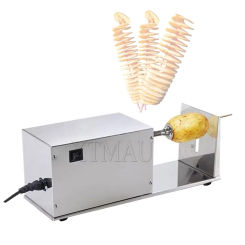 Commercial Electric Spiral Carrot Potato Cutting Machine Commercial Household Chip String Rotate Potato Chips Tower