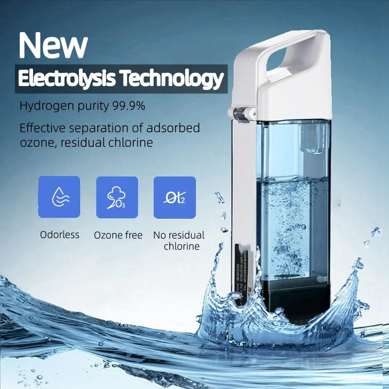 Description Picture 2 of itemHydrogen Generator Water Cup Filter Ionizer Maker Hydrogen-Rich Water Portable Super Antioxidants ORP Hydrogen Bottle 350ml