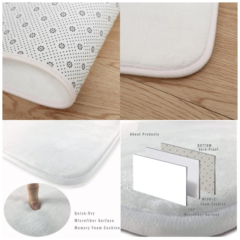 Description Picture 4 of itemThe Dentist Tooth Bathroom Mat Anti-slip Absorb Water Long Strip Cushion Bedroon Mat Hotel Decor Mat