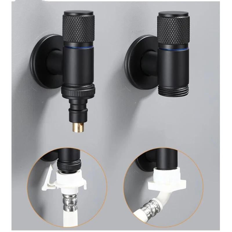 Description Picture 3 of itemG1/2 G3/4 Toilet Washing Machine Faucet Inlet Valve Brass Triangle Valve Stop Water Valve Bathroom Toilet Universal Switch