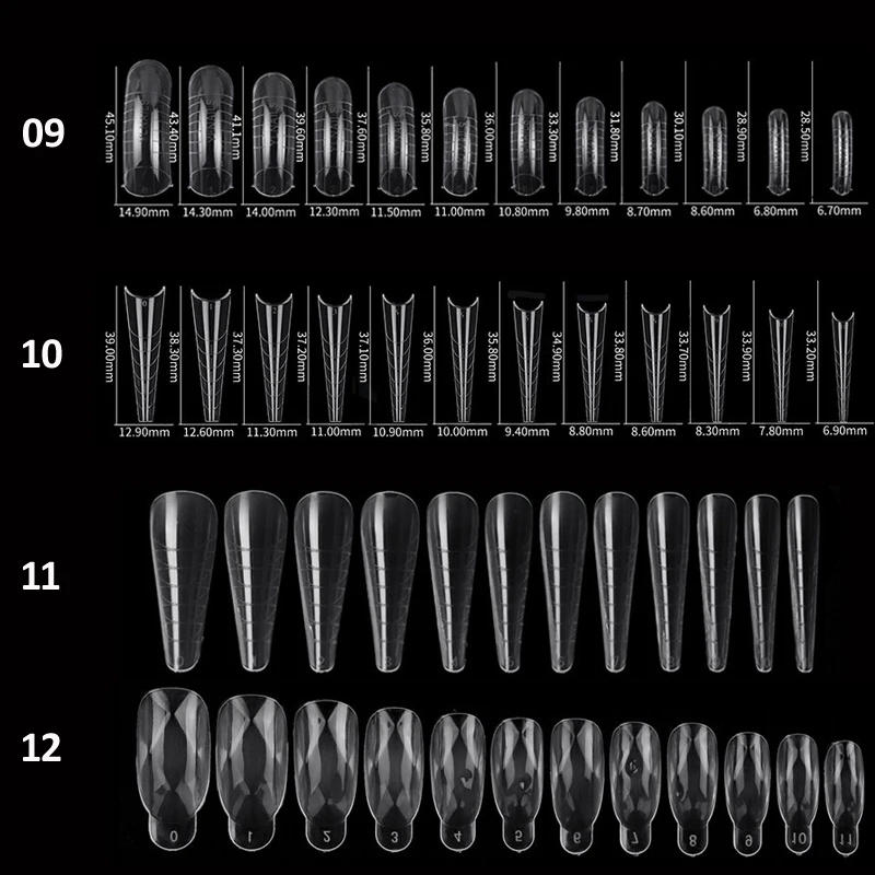 Description Picture 5 of item120pcs Nail Forms Full Cover False Nails Quick Building Mold Fake Nail Shaping Extend Top Molds For Gel Salon Manicure Art