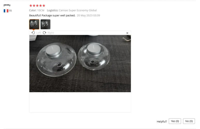 Description Picture 4 of itemCreative Round Hollow Bauble Ball Clear Glass Tea Candle Holders Candlestick Dining Home Garden Decor Wedding Tealight Supplies