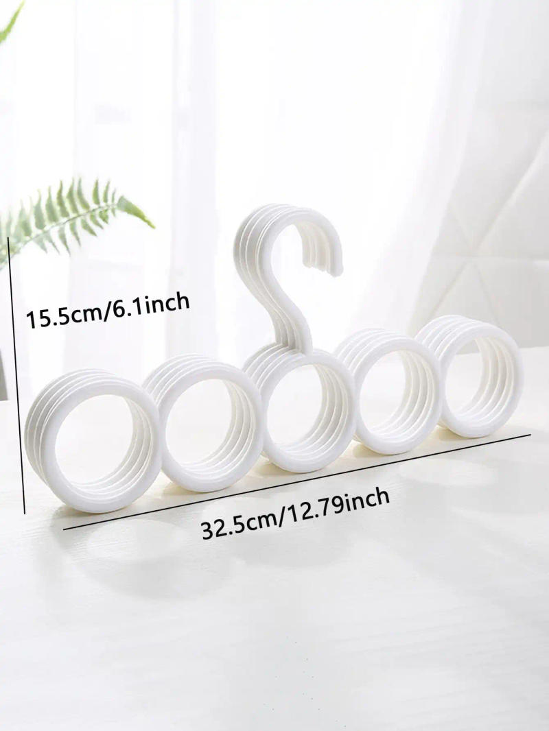 Description Picture 2 of item1pc Plastic Solid Pants Hanger,Multifunctional Hanger Pants Hanger Scarf Storage Hange