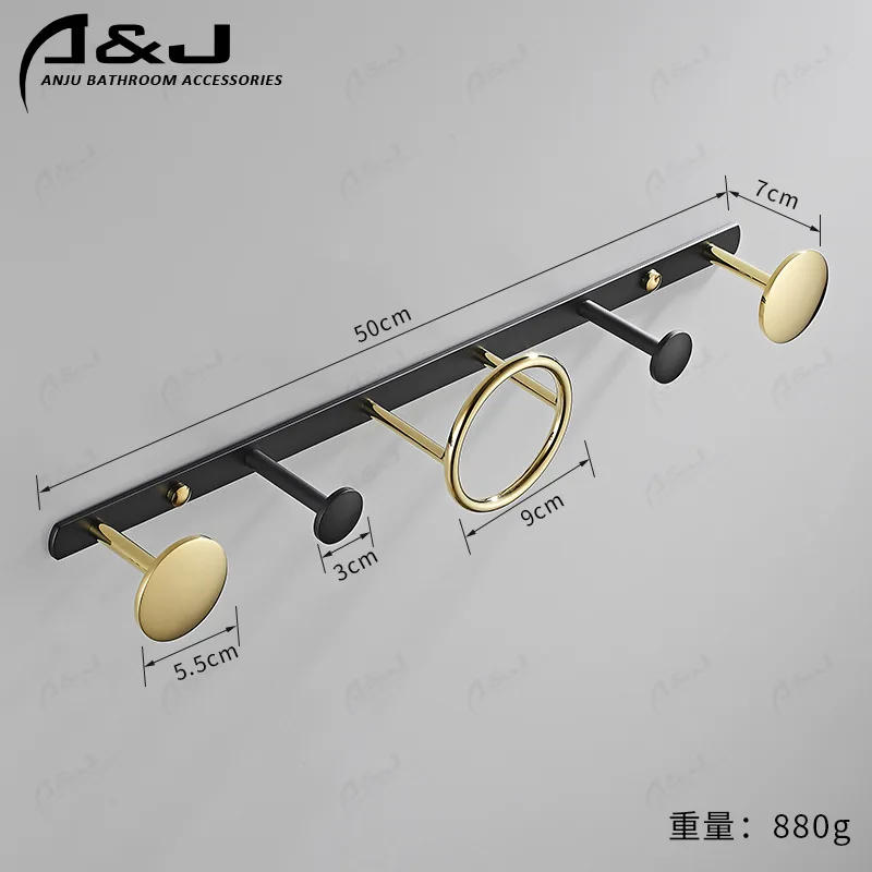 Description Picture 6 of itemAll Copper Towel Holder - Wall Shelves, Creative Ring Bathroom Shelf, Waterproof Moisture-proof, Stable Load-bearing
