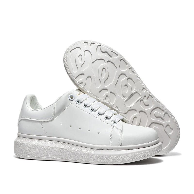 Description Picture 6 of itemLittle white shoes for men and women, couples, thick-soled, height-increasing shoes, genuine leather, versatile casual sneakers