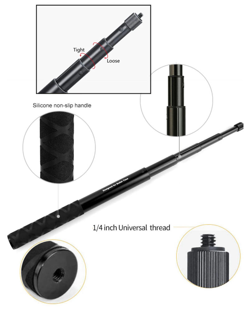 Description Picture 4 of itemTUYU Motorcycle Camera Holder Handlebar Mount Bracket for GoPro DJI & Insta360 One R X2 X3 Invisible Selfie Stick Bike Clamp