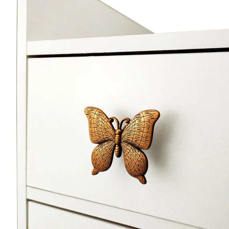 Description Picture 6 of itemCabinets Handles Butterfly Shape Zinc Alloy Furniture Handles Door Cabinets Knobs For Children Corrosion-resistant Hard