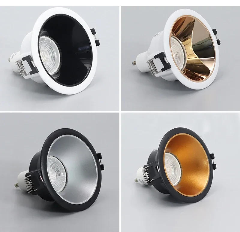 Description Picture 6 of itemRound Recessed Ceiling Mount Downlight Frame Bracket LED MR16/GU10 Lamp Socket Holder Base Rimless Spot Lighting Fitting Fixture