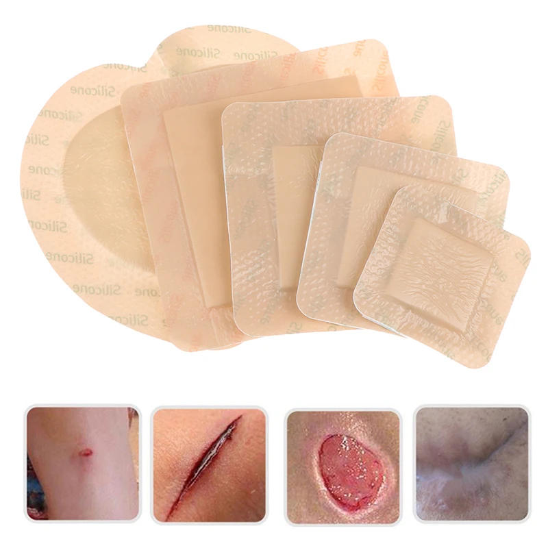 Description Picture 2 of item5Sizes Hydrocolloid Adhesive Dressing Wound Dressing Sterile Bedsore Healing Pad Patch Wound Care