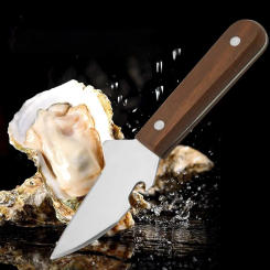 Multifunctional Oyster Knife Seafood Shell Clam Scallop Knife with Wooden Handle Shucking Cutter Seafood Tools 2023 New