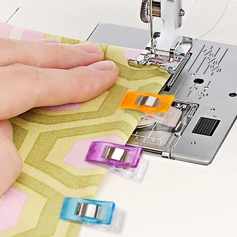 Description Picture 4 of item10/20/50 PCS Garment Clips Multipurpose Sewing Clips Colorful Clothing Pin Positioning Patchwork Knitting Clamps Sewing Tools