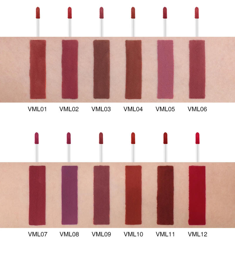 Description Picture 4 of itemO.TWO.O 12 colors High Quality Velvet Matte lipstick Long Lasting Lips Makeup Waterproof Easy to Wear Matte Liquid Lip Gloss