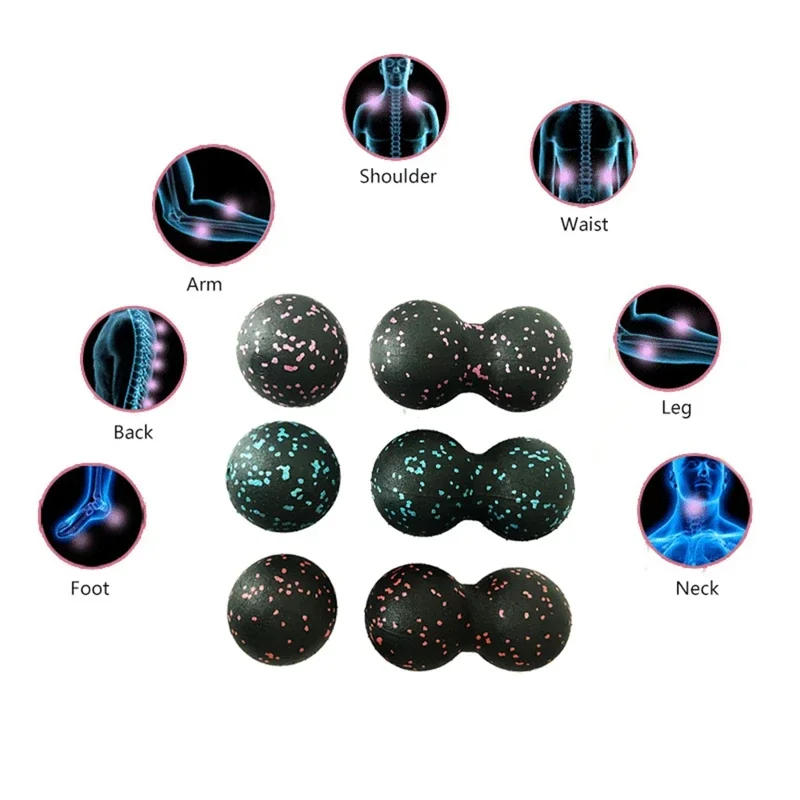 Description Picture 6 of itemEPP Massage Ball Yoga Gym For Fitness Medical Exercise Peanut Fascia Roller Back Foot Cervical Spine Rehabilitation