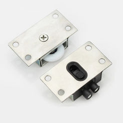 Cupboard Door Rollers Tools Hardware Home Household Indoor Replacement Sliding Stainless Steel Hanging Wardrobe
