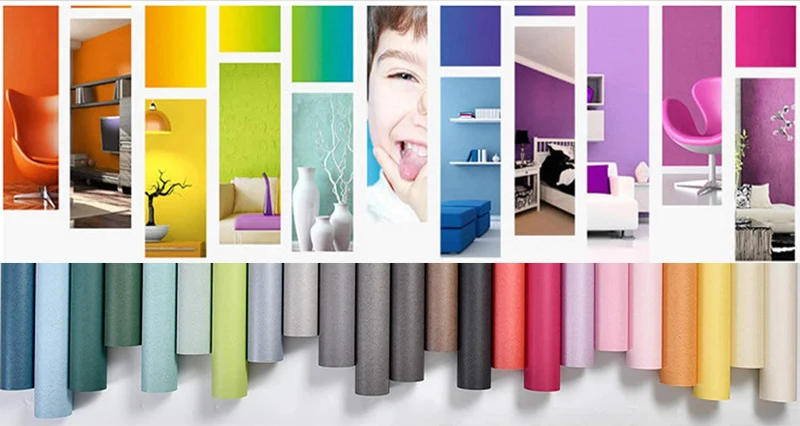 Description Picture 2 of itemMatte Peel and Stick Wallpaper Solid Color Contact Paper Self-Adhesive Wall Sticker Door Furniture Covering Vinyl Walll in Rolls