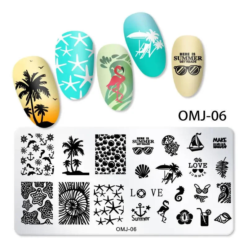 Description Picture 6 of itemNew Nail Art Templates Stamping Plate Design Butterfly Flower Animal Temperature Lace Stamp Templates Plates Image 12*6 Cm