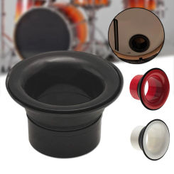 Bass Drum Enhancer  ABS Rubber Bass Drum Kick Enhancer With Black Port Hole Protector For Bass Drum Percussion Accessories