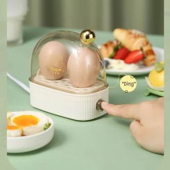 120W Multifunctional Electric Egg Boiler Poacher Automatic Power Off Egg Cookers Mini Breakfast Machine with Food Steamer