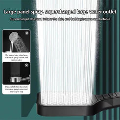 Large Shower Head 7 Modes Adjustable Shower Head High-pressure Water-saving Shower Mixer Nozzles Bathroom Accessories 2024 New