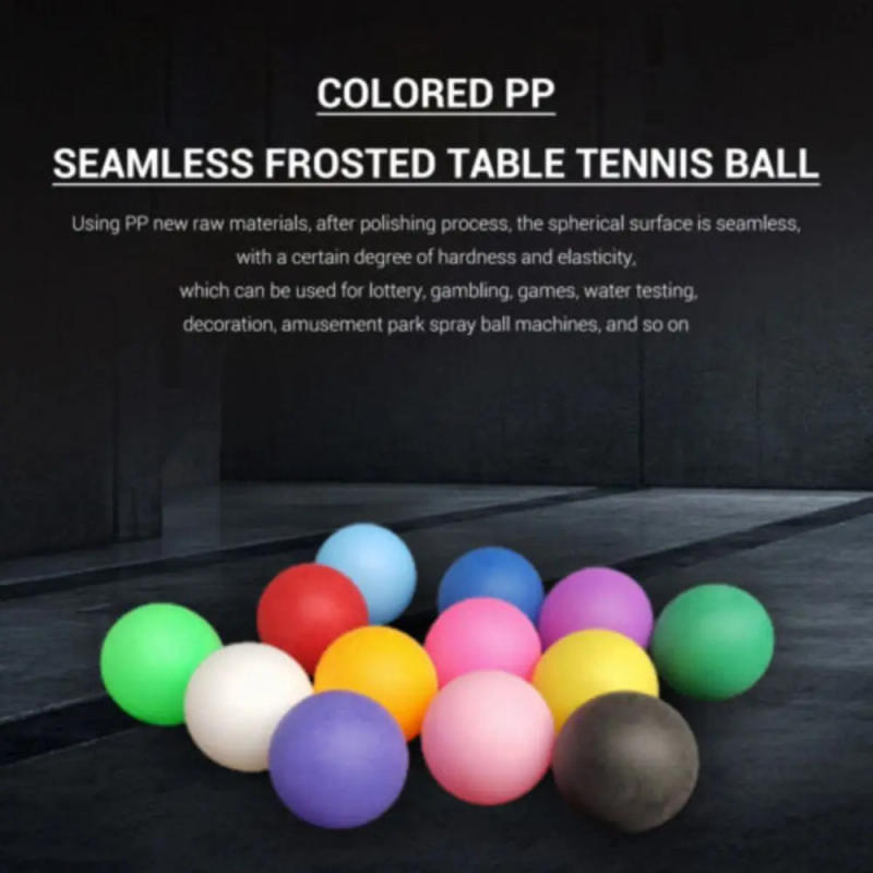 Description Picture 3 of item30PCS Mixed Colours Ping Pong Balls High Elasticity 40mm Ping Pong Practice Training Balls Racquet Sports for Table Tennis Balls