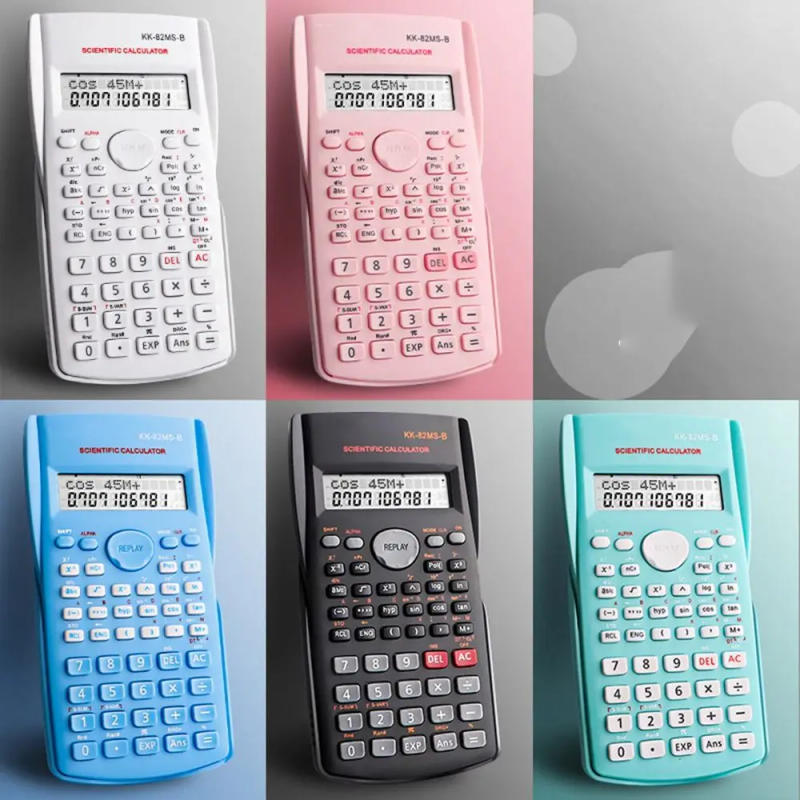 Description Picture 6 of item240 Functions Engineering Scientific Calculator 2-Line Standard Function Calculator Multifunction School Office Supplies