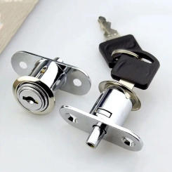 Useful Cam Cylinder Locks 23/32mm Tongue Door Bolt Latch Cabinet Wardrobe Sliding Door with Key Furniture Hardware