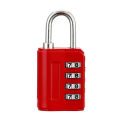 Portable Zinc alloy 4 Digit Password Lock Anti-theft Padlock Backpack Zipper Lock Luggage Combination Lock Home