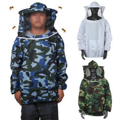 Beekeeping Clothing Full Body Beekeeping Suit Anti-sting Breathable Protective Jacket for Beekeeper Hooded Beekeeping Tools