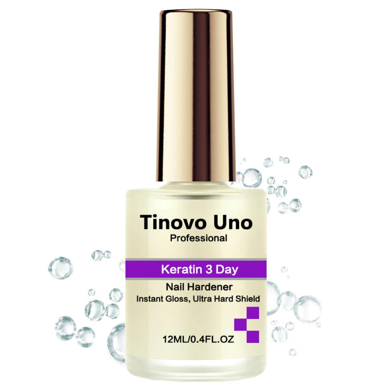 Description Picture 6 of itemTinovo Uno Keratin 3 Day Nail Growth Instant Gloss Nail Hardener Strengthener No Bake Nail Polish Finish Manicure Normal Lacquer