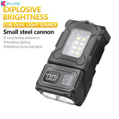 Newest Portable COB Flashlight Torch USB Rechargeable LED Work Light Magnetic COB Lanterna Hanging Hook Lamp For Outdoor