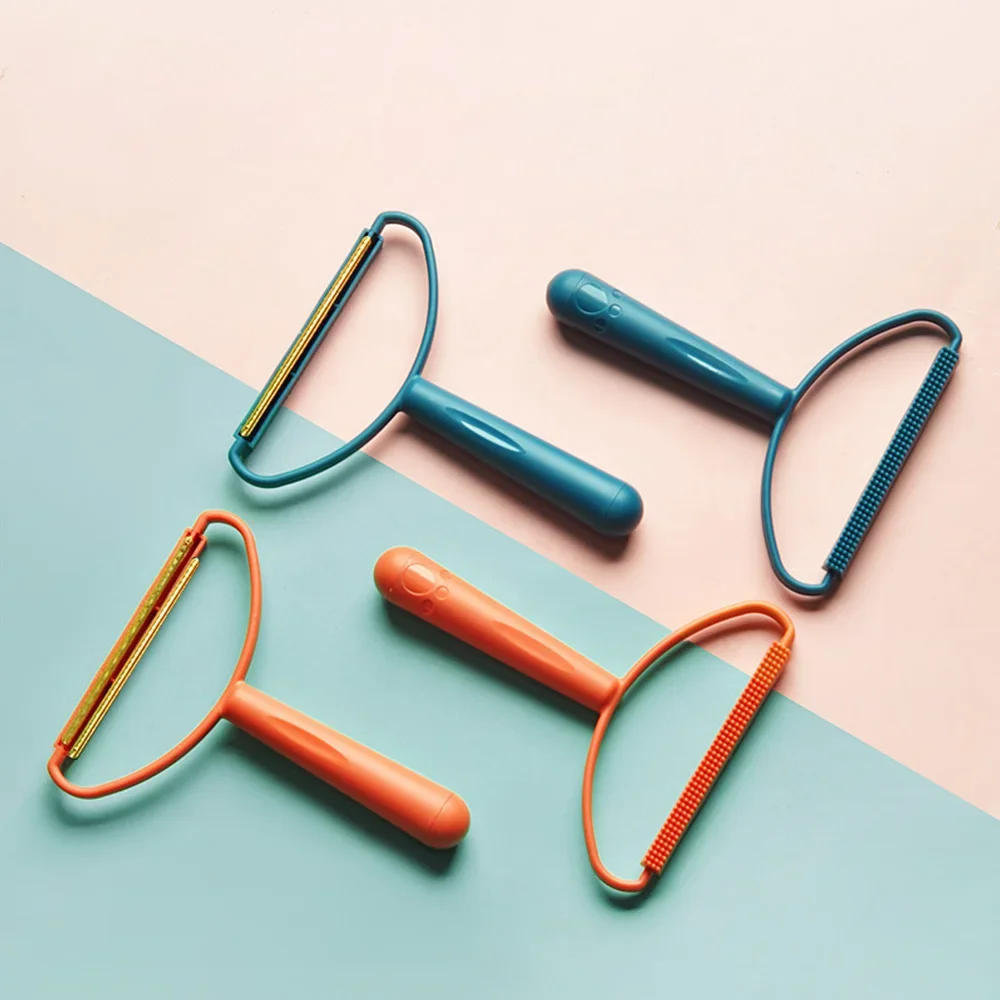 Description Picture 5 of item1-50Pcs Clothes Hair Scraper Pet Manual Lint Removal Coat Clothes Double Sided Hair Removal Shaver Brush Tool for Carpet Wool