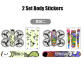 2pcs body sticker B