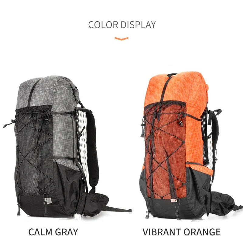 Description Picture 4 of item3F UL GEAR QiDian Hiking Backpack 40+16L Outdoor Waterproof Climbing Bag Qi Dian UltraLight Pack Trekking Men Women