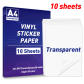 10 Sheet-Transparent