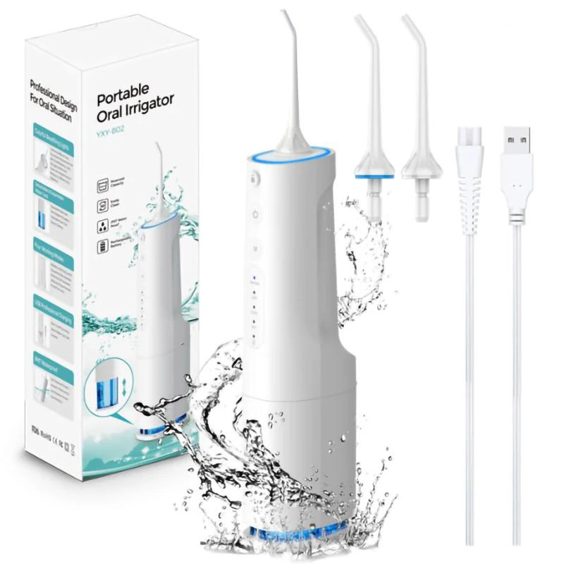 Description Picture 6 of itemPortable Oral Irrigator 360ml Large Capacity Water Dental Flosser IPX7 Waterproof Teeth Cleaning USB Rechargeable With 2 Jets