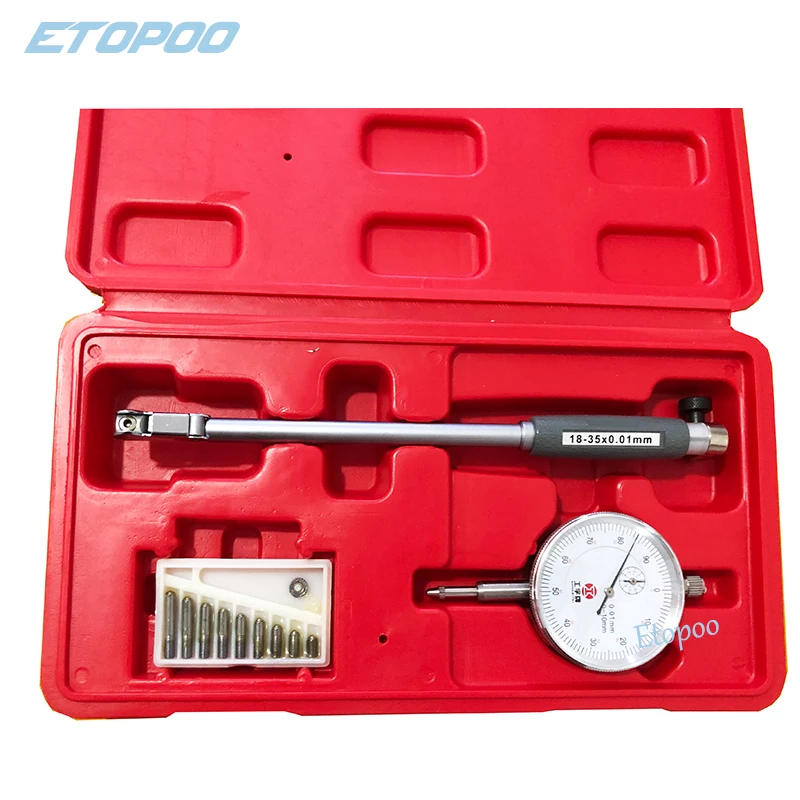 Description Picture 5 of item18-35mm 35-50mm 50-160mm/0.01mm Dial Bore Gauge Center Ring Dial Indicator Micrometer Gauges Measuring Tools