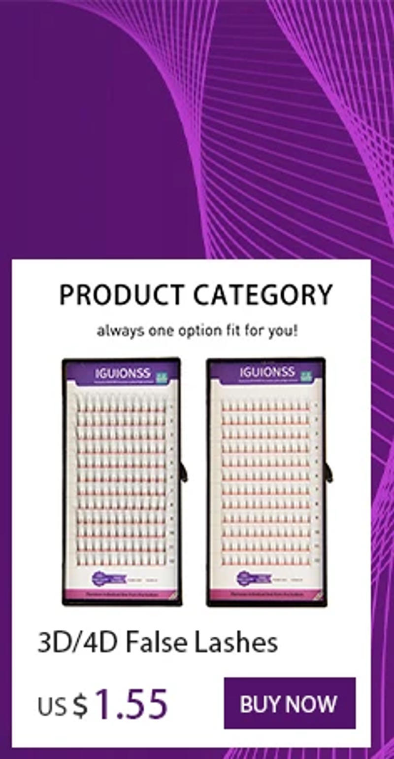 Description Picture 5 of itemIGUIONSS Segmented False Extension Eyelash DIY Natural Individual Lash Makeup Tools Soft and Natural Easy to Operate Eyelashes