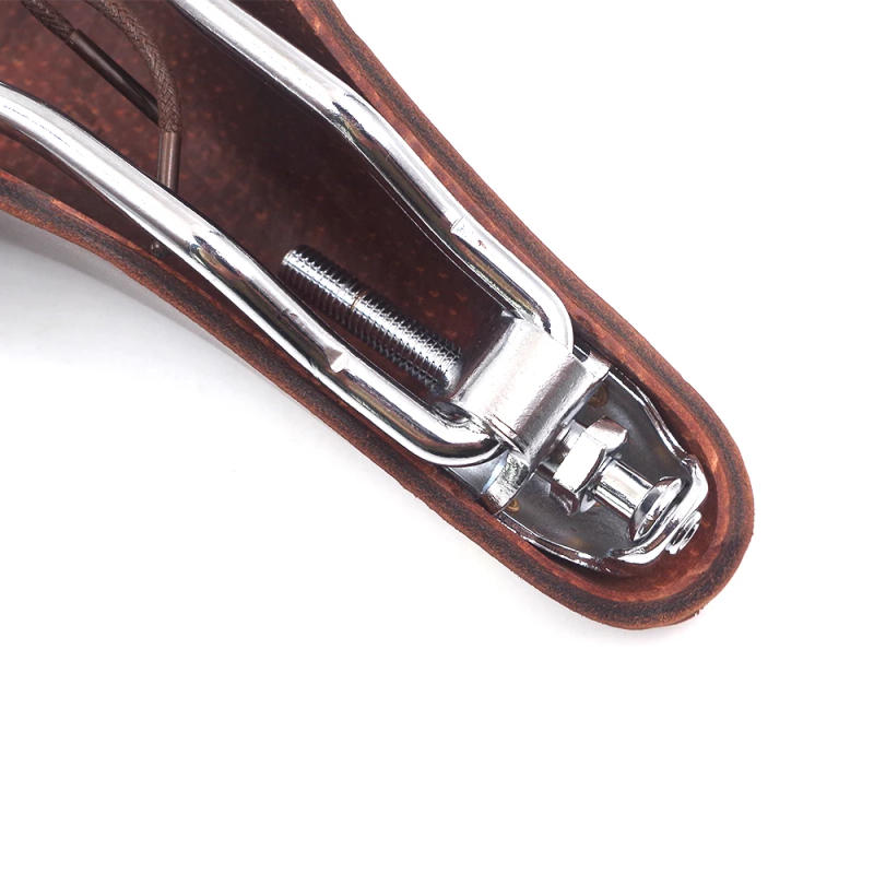 Description Picture 5 of itemSoft Retro Bicycle Saddles Cushion Men Women Handmade Brown Wide Leather Bike Seat for Vintage City Cycling Bicycle Saddle Parts