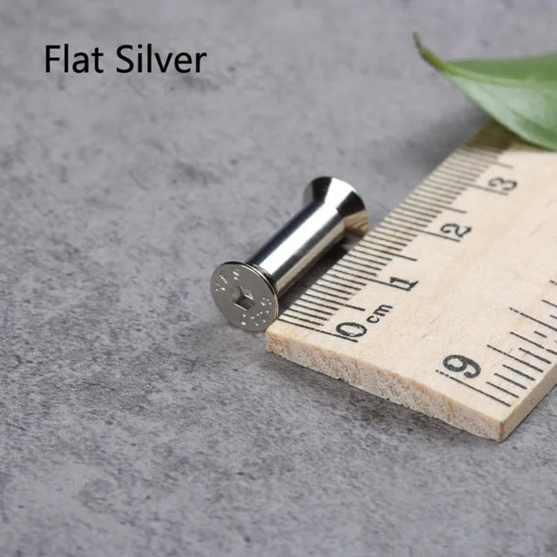 Description Picture 6 of item2sets M4 Knives screw Rivet For DIY tools material Knife handle plate Fastening Plum style Furniture processing screw