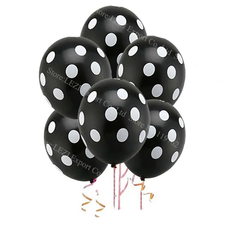 Description Picture 6 of item20Pcs Ladybug Black Red Polka Dot Latex Balloon Birthday Presents Wedding Festival Party Decorations Supplies Globos Baby Shower