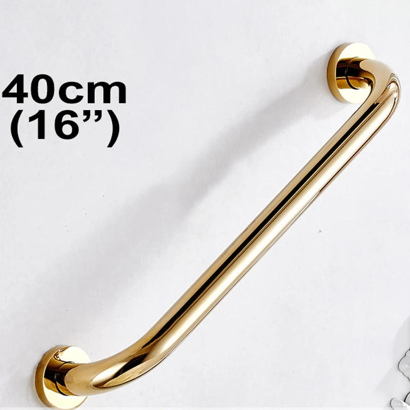 Description Picture 2 of itemIMPEU Home Care Grab Bar, 40cm, Polished Gold, Solid Brass, Good for Bathroom Bathtub Handrail, Shower Safety Support