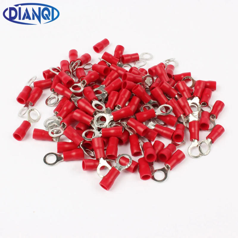 Description Picture 3 of item10pcs 100pcs 50pcs red RV1.25- 3 4 5 6 8 10 12 Ring Insulated Wire Connector Electrical Crimp Terminal Cable Wire Connector AWG