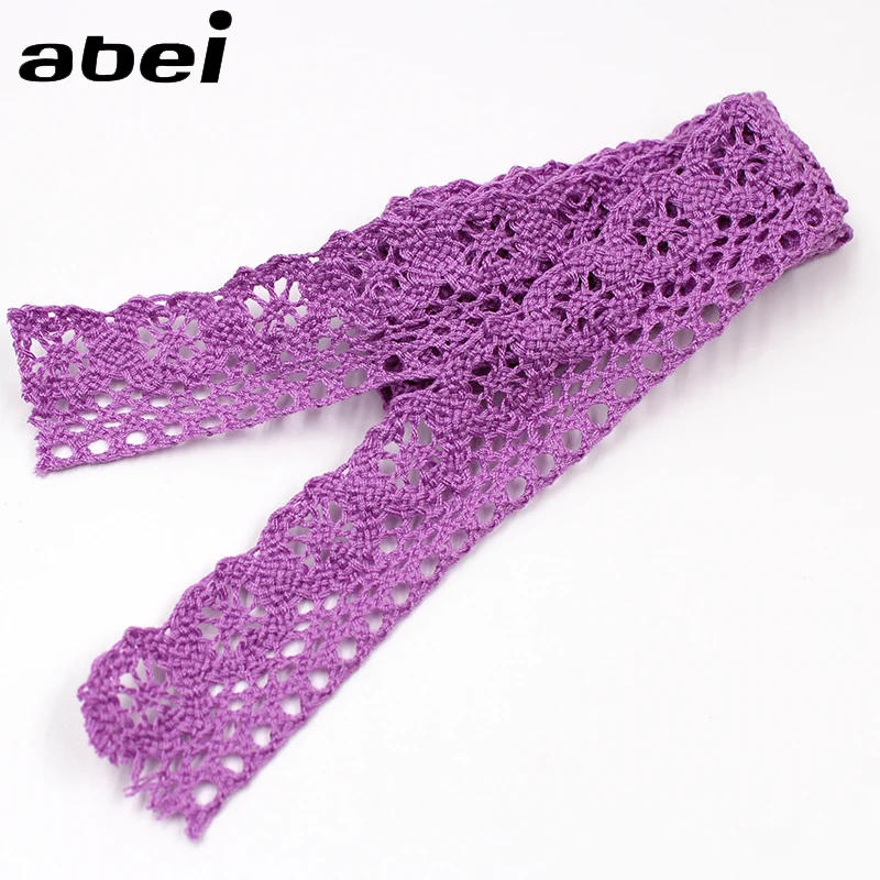 Description Picture 4 of item1-3cm 10yards Mix Colorful Cotton Lace Trims Baby Clothing Home Wedding Craft Sewing Cotton Fabric Material DIY Patchwork