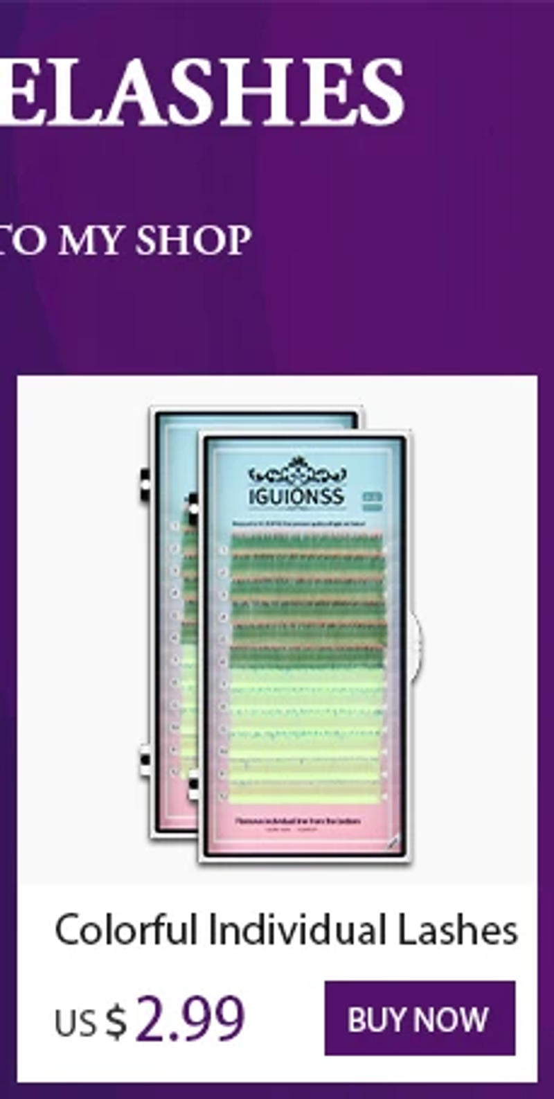 Description Picture 4 of itemIGUIONSS Segmented False Extension Eyelash DIY Natural Individual Lash Makeup Tools Soft and Natural Easy to Operate Eyelashes